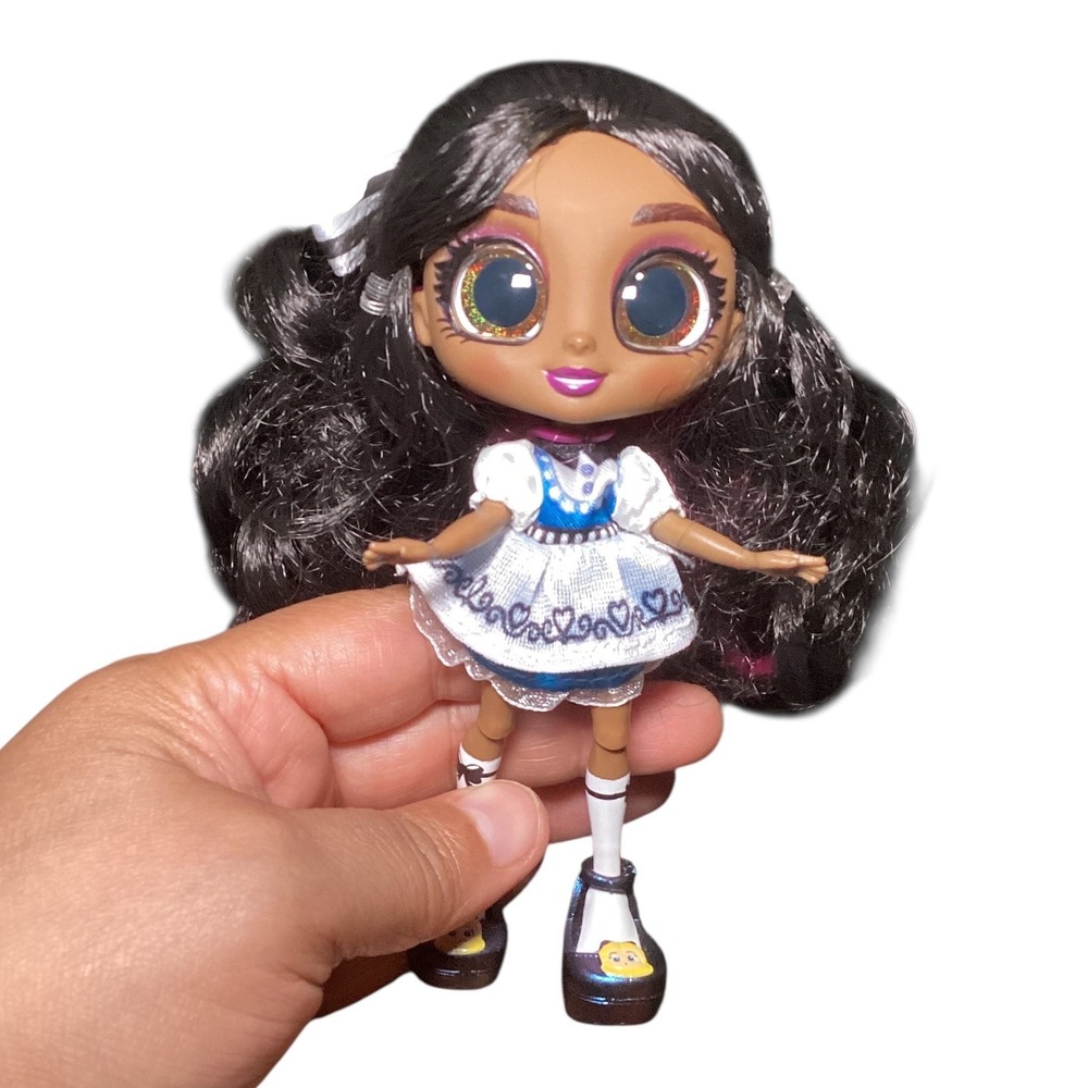 Hairdorables Hairmazing Noah Fashion Doll Blue Heart Dress Pink Highlights 6 in